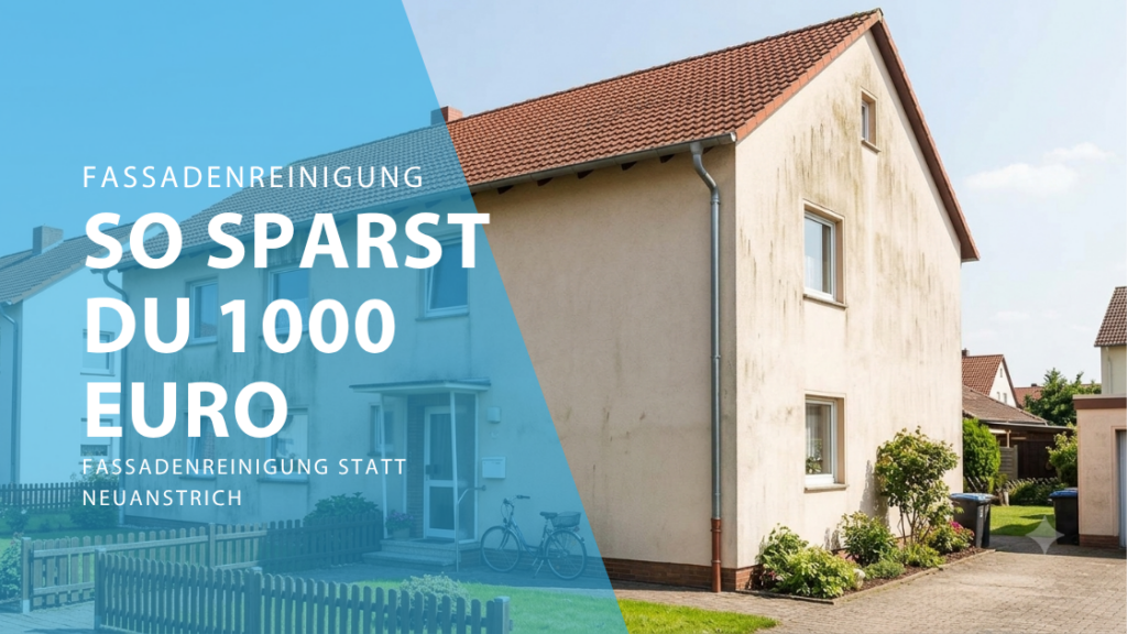 Fassadenreinigung statt Neuanstrich -Fassadenreinigung Kosten, so sparst du tausende Euro
